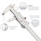 H & H Industrial Products Dasqua 0-200mm / 0-8" Stainless Steel Vernier Caliper 1550-2010 - alternate 1